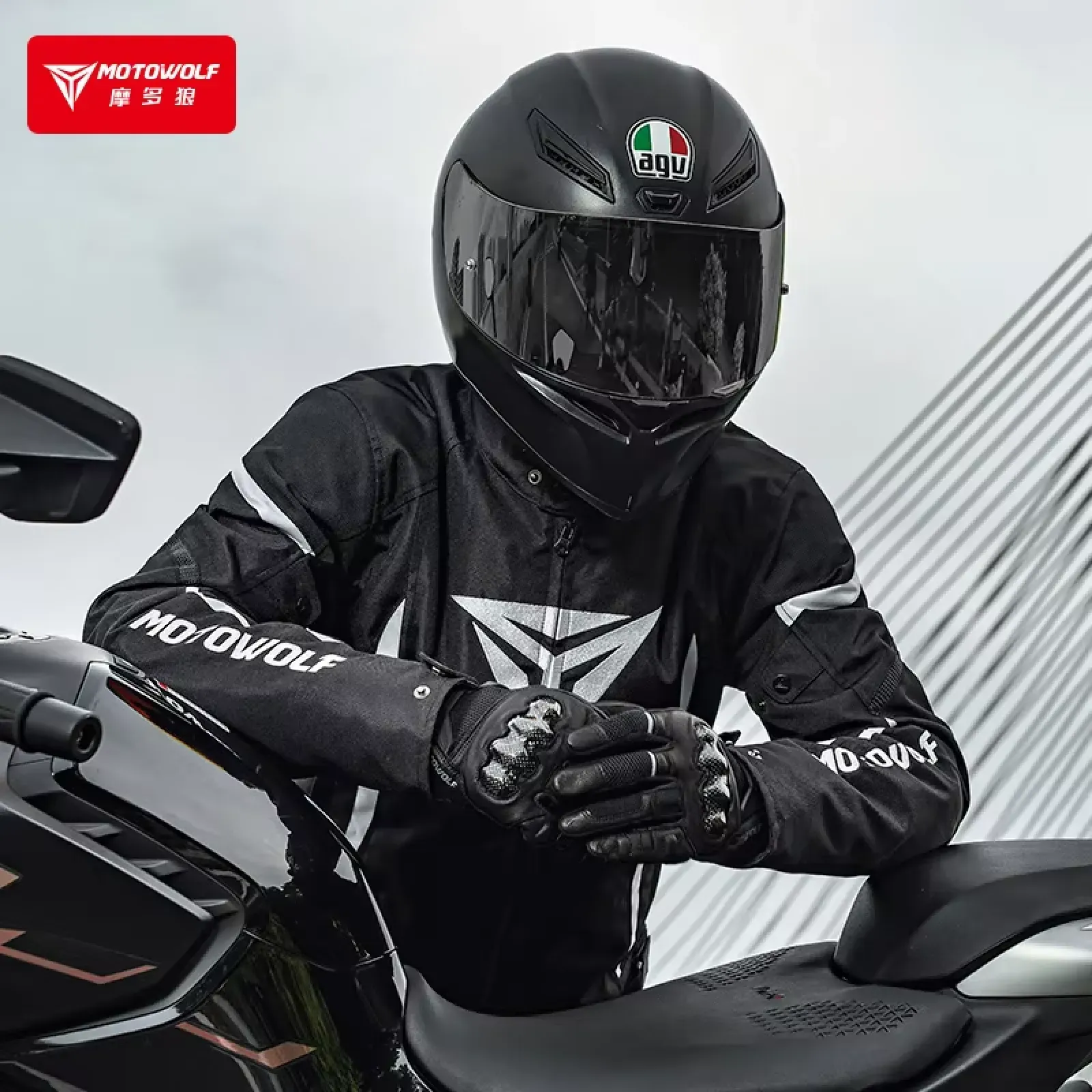 Motorcycle Mesh Jacket Motowolf JM8-B