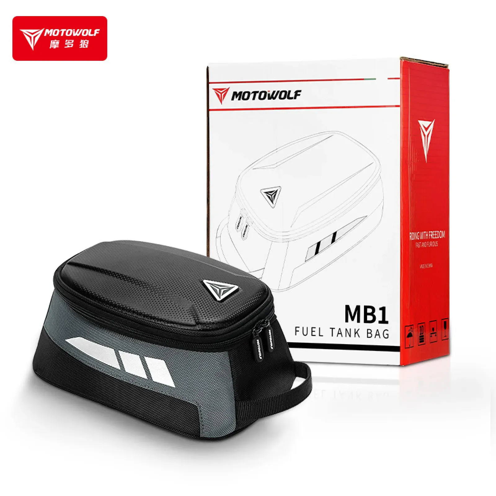 Magnetic Tank Bag MB1 Motowolf