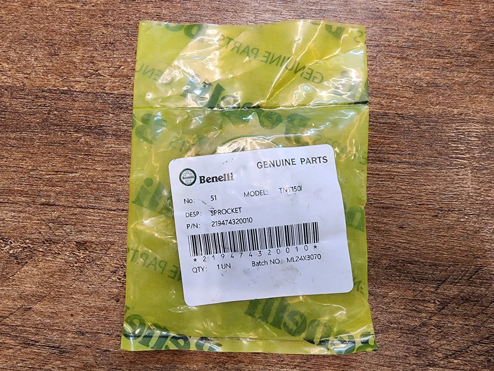 Front Sprocket TnT150i