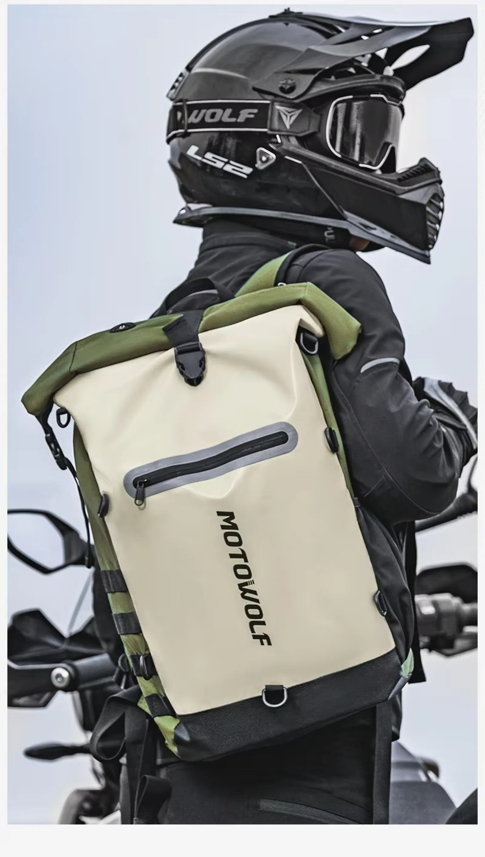 Motowolf MB3 Hydration-Ready Motorcycle Backpack